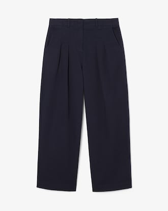 Calça Elásticas de Gabardine Chino, Ajuste Folgado