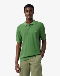 Polo em malha de caimento cl&aacute;ssico