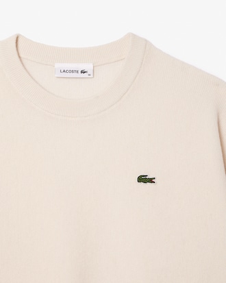 Sweater De Lana Punto Musgo Fit Relajado