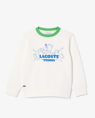 Moletom Esportivo de Algod&atilde;o com Estampa e Gola Careca