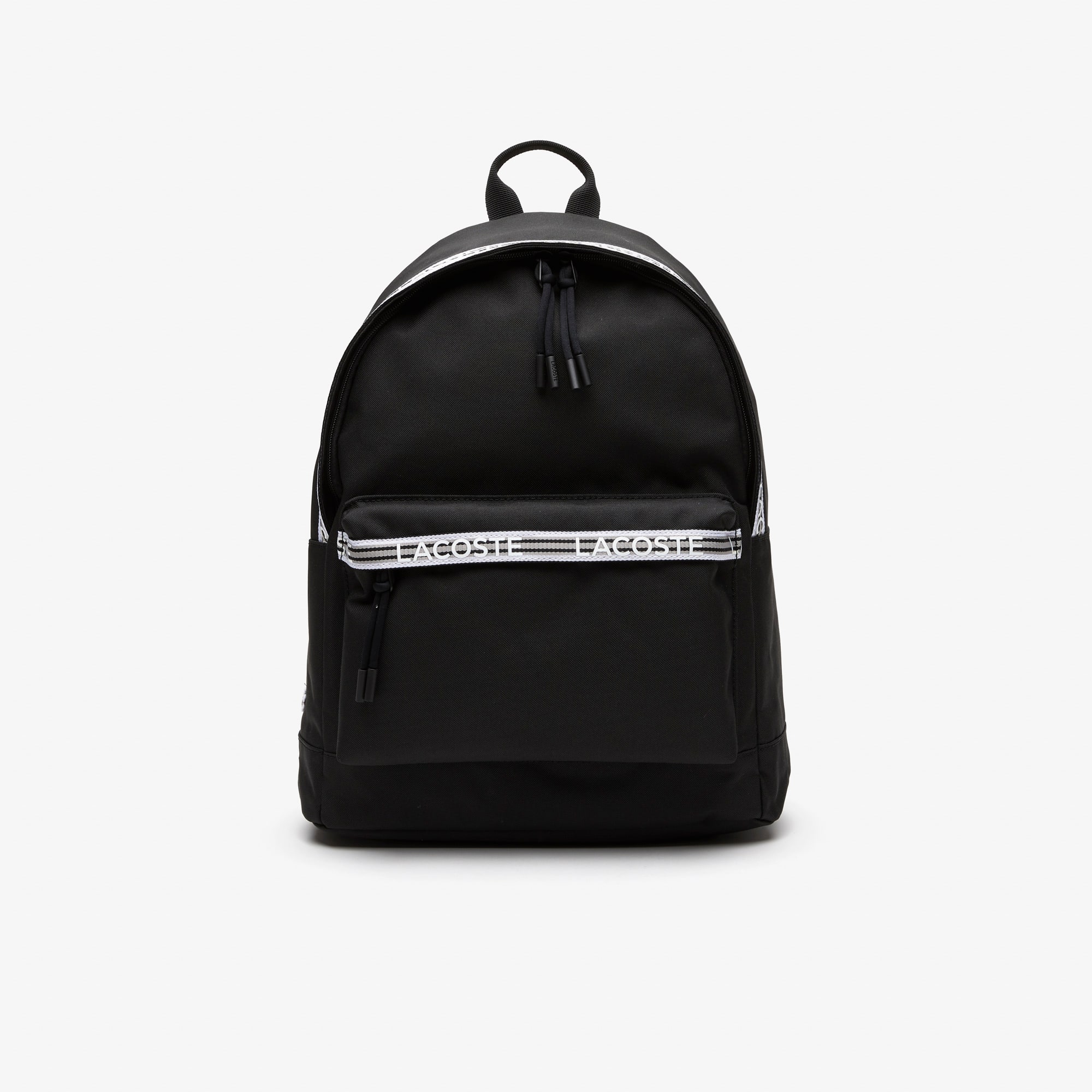 ネクロ男 Mochila unissex Lacoste Neocroc com zíper e logo nas alças
