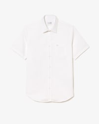 Camisa de Algod&atilde;o de Mangas Curtas de Caimento Regular