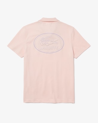 Polo masculina Regular Fit com logo bordado