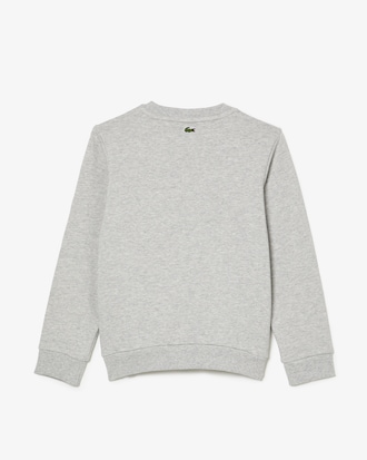 Moletom infantil em colorblock com logo contrastante