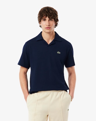 Camisa Polo Classic Fit em Algod&atilde;o e Linho