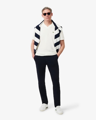 Camisa Polo Classic Fit em Algod&atilde;o e Linho