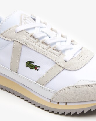 T&ecirc;nis feminino Lacoste Partner Retro em tecido