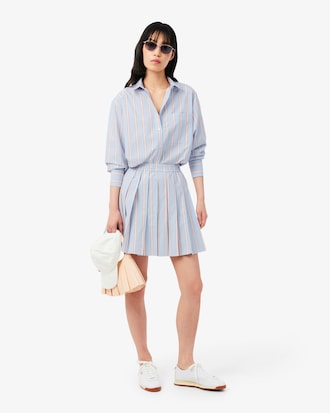 Camisa oversized de popel&iacute;n de algod&oacute;n