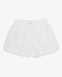 Shorts de tejido seersucker semitransparente
