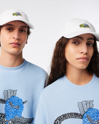 Bon&eacute; unissex Lacoste x Netflix Show Crocodile