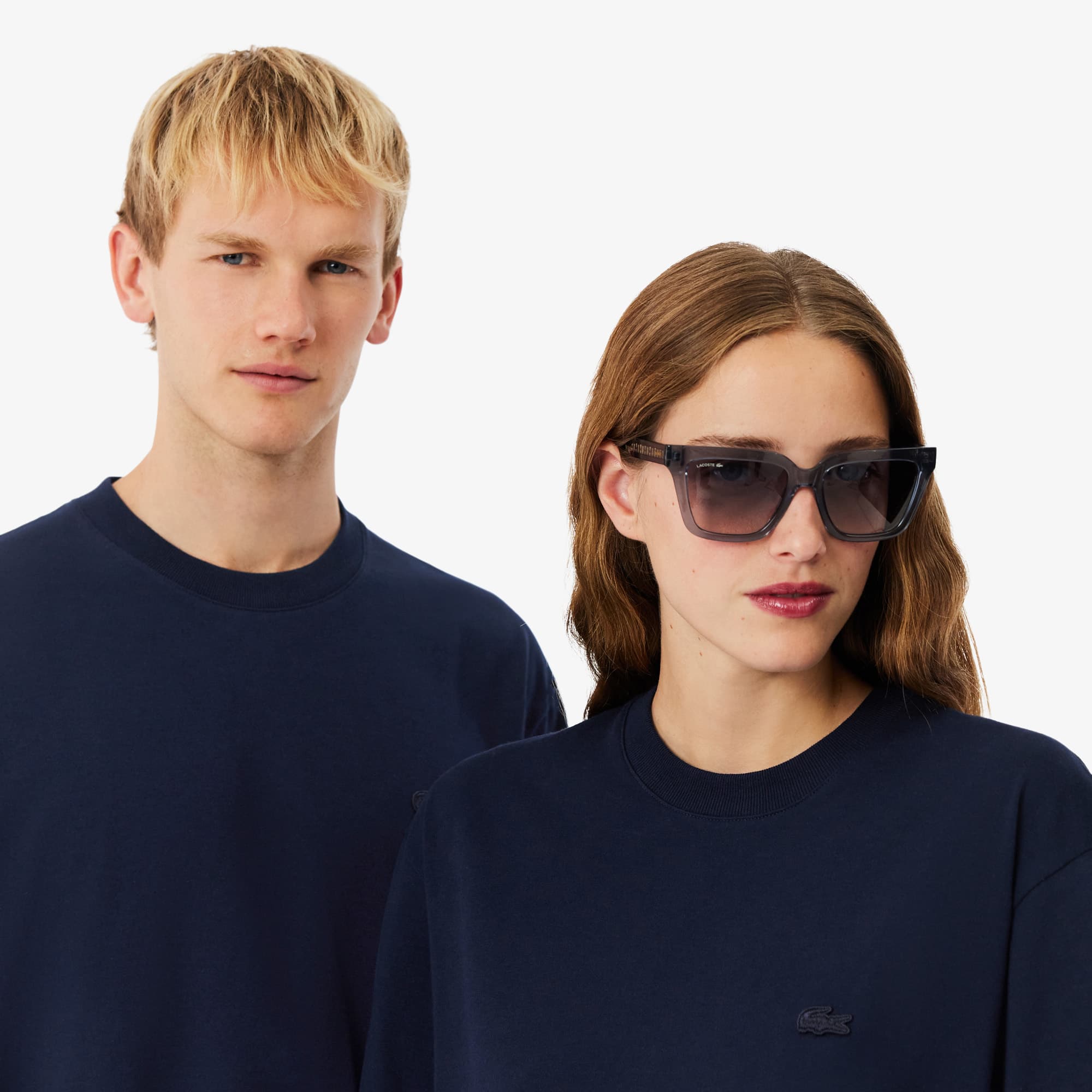 カットソー Camiseta Oversized Lacoste de Malha Pesada Unissex