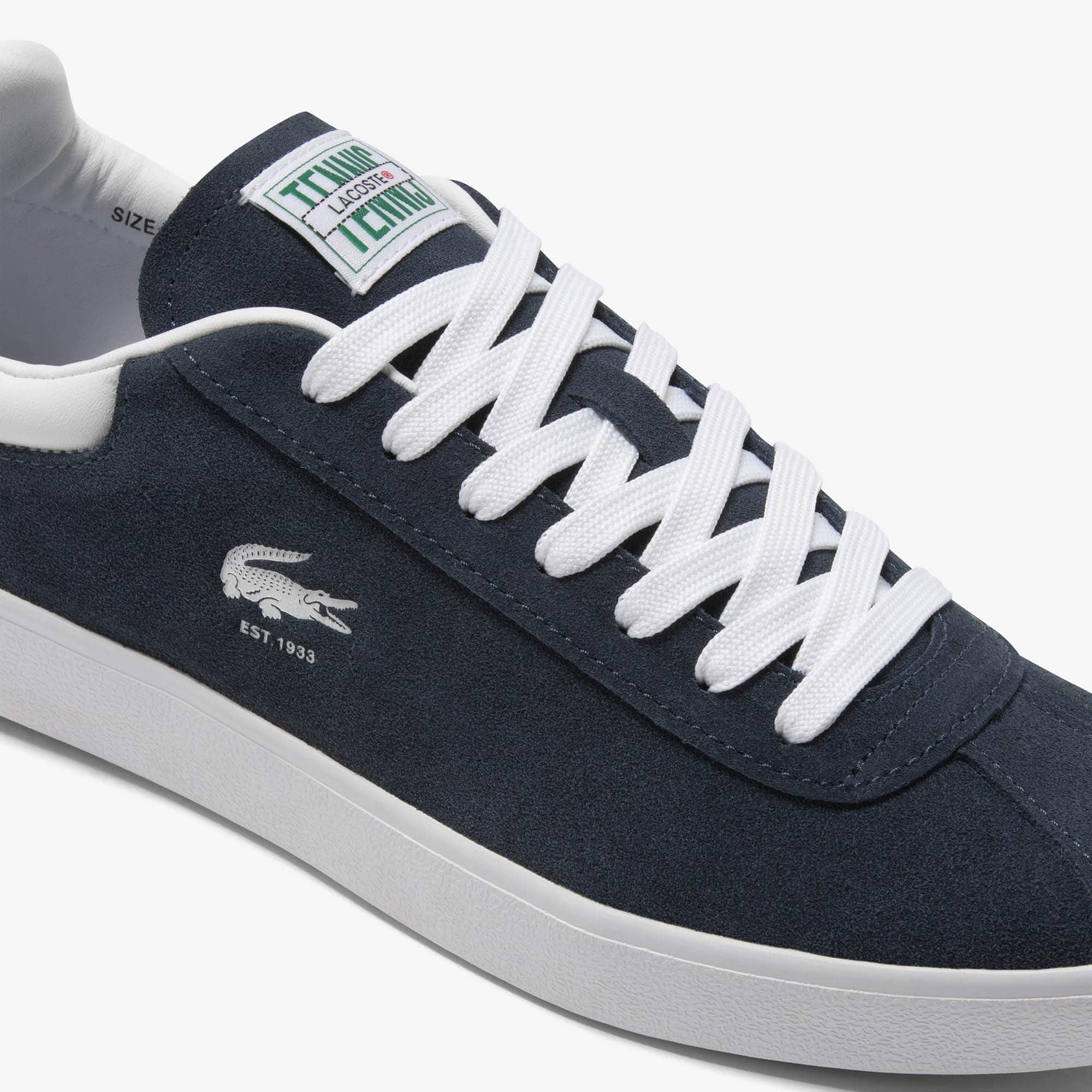 Tênis Masculino Lacoste Baseshot em camurça