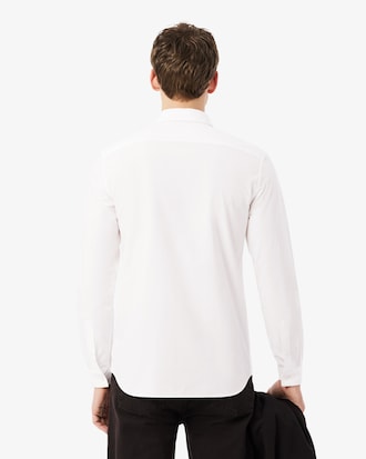 Camisa De Poplin Elastizado Al Cuerpo