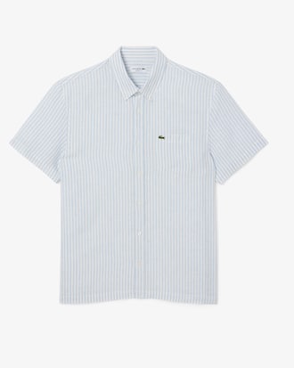 Camisa de Lino Manga Corta Fit Regular