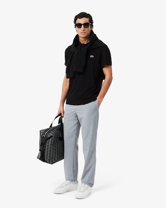 Camisa Polo de Algod&atilde;o Misto de Caimento Regular