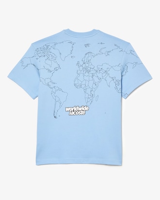 Camiseta masculina em j&eacute;rsei de algod&atilde;o org&acirc;nico com modelagem solta