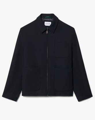 Jaqueta em Sarja de Mistura de L&atilde;