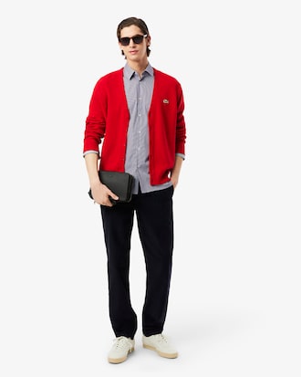 Camisa Slim Fit Listrada em Popeline Stretch