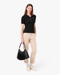 Pantal&oacute;n chino de corte recto de tela gabardina de algod&oacute;n