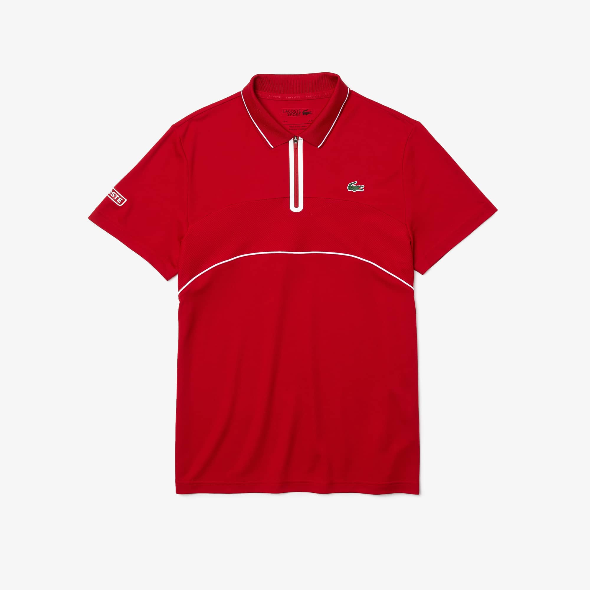 Polo masculina Lacoste SPORT Tennis em piqué resistente e