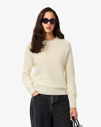 Sweater de lana de punto 3D