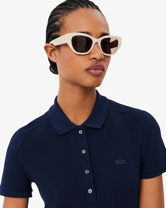Vestido Estilo Polo De Piqu&eacute; Elastizado Slim Fit