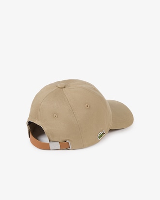 Bon&eacute; masculino em algod&atilde;o com tira contrastante