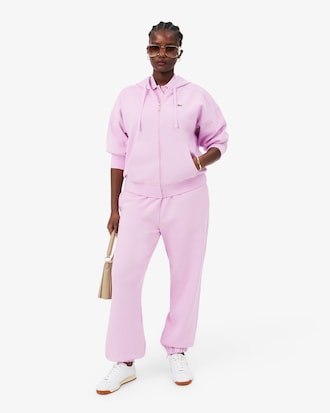 Blusa de Moletom com Capuz  Piqu&eacute; com Z&iacute;per