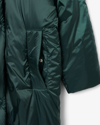 Casaco comprido com Mangas Bufantes Iridescentes