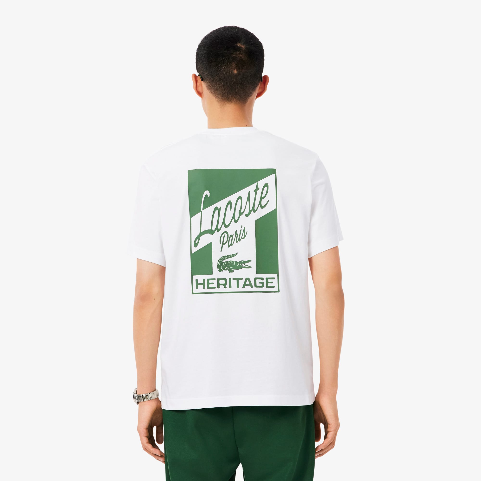 Camiseta com Estampa Múltipla Lacoste em Malha de Algodão
