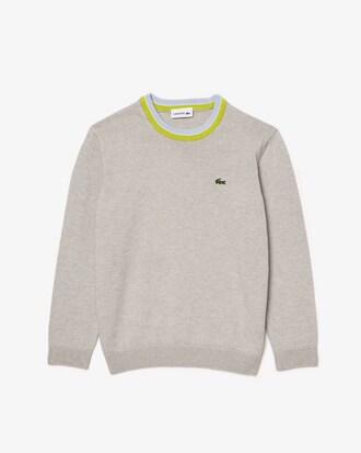 Su&eacute;ter em Algod&atilde;o com Gola Contrastante 