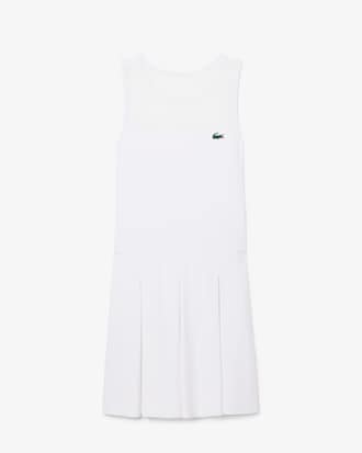 Vestido de T&ecirc;nis El&aacute;stico de Dupla Malha Plissado