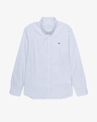Camisa Pinpoint Listrada com Caimento Regular