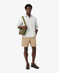 Bermuda de L&atilde; Mista de Caimento Regular