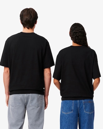 Remera De Algod&oacute;n Con Emblema Fit Holgado