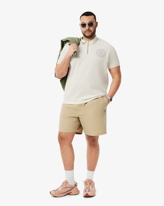 Camisa Polo L.12.12 Badge Print, Ajuste Regular