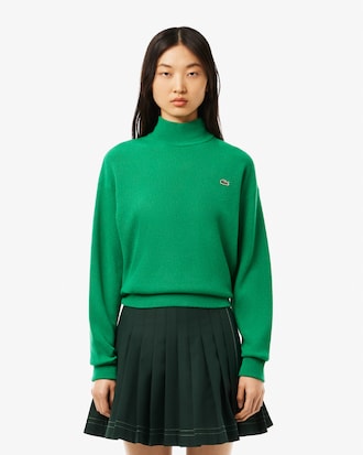 Suéter de Gola Alta de Lã