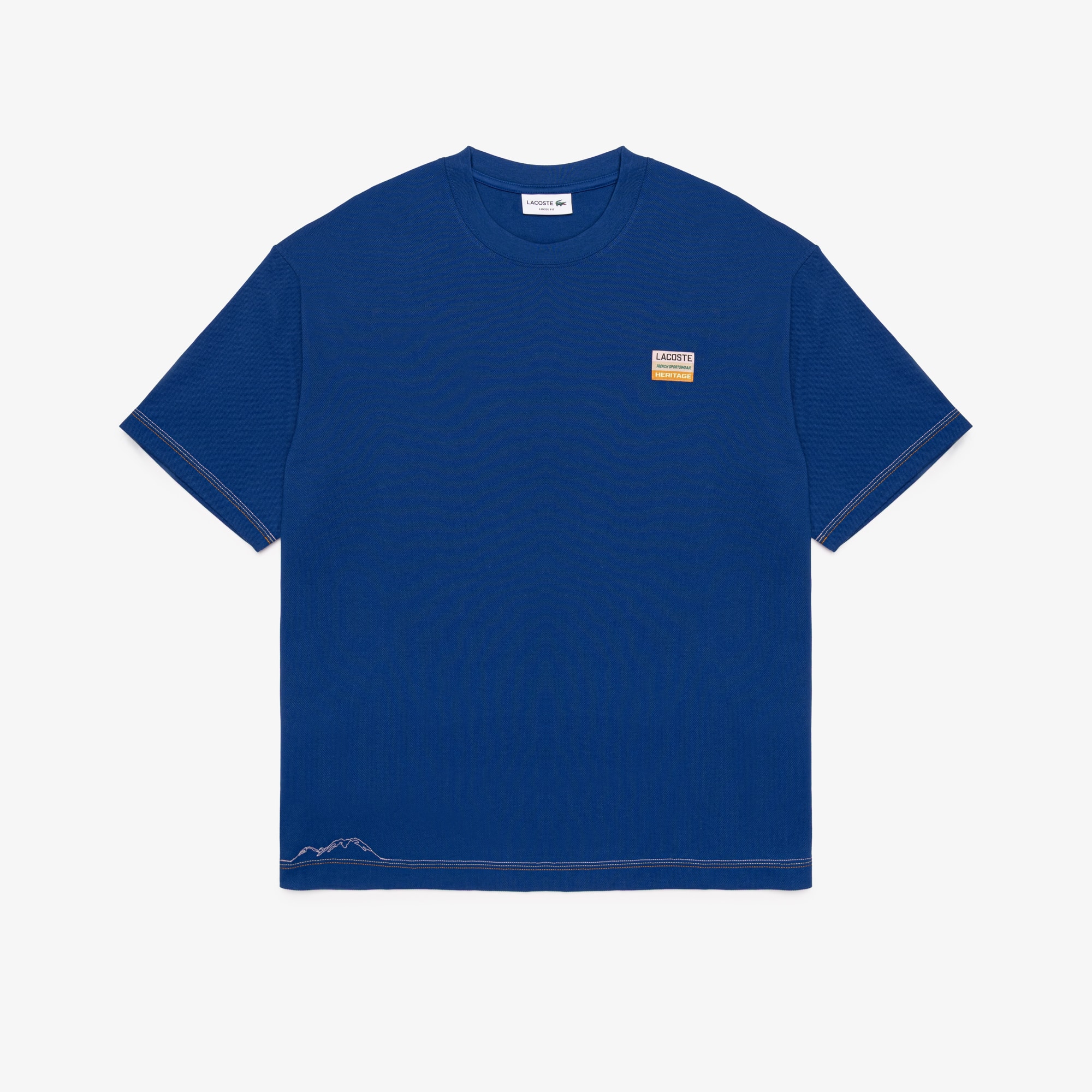 Camiseta Masculina Manga Curta Lacoste em Petit Piqué