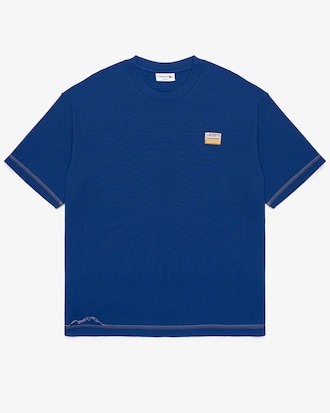 Camiseta Masculina Manga Curta com Modelagem Ampla em Petit Piqu&eacute;