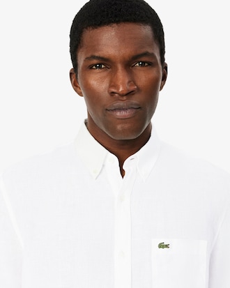 Camisa de Lino Manga Corta