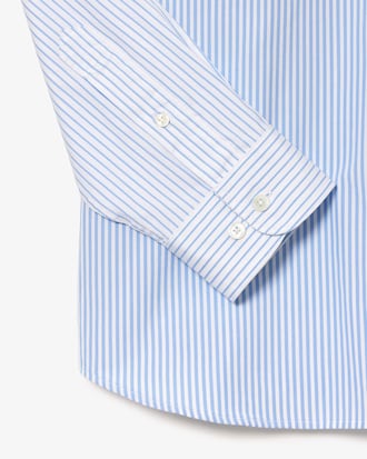 Camisa Unisex Lacoste En Algodón De Rayas Con Cocodrilo De Gran Tamaño