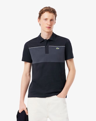 Polo Piqu&eacute; Colour-Block &ndash; Modelagem reta