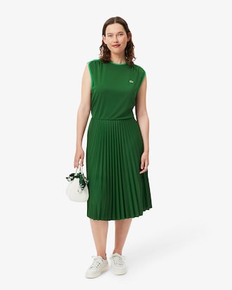 Vestido Plisado Sin Mangas