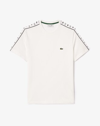 Camiseta de Algod&atilde;o com Listras e Logo