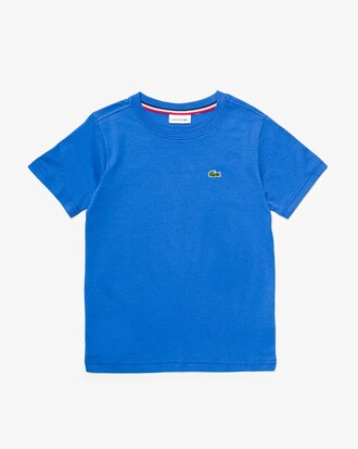 Camiseta Infantil em J&eacute;rsei de Algod&atilde;o com Gola Redonda