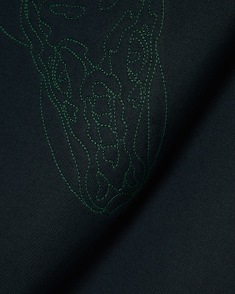 Camiseta com Crocodilo Bordado Runway