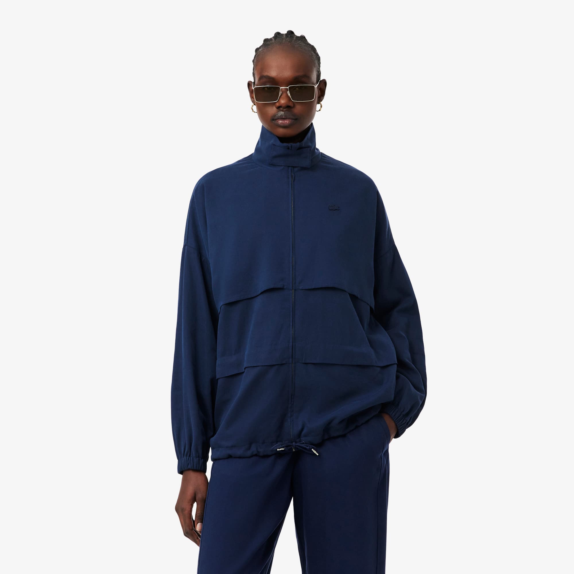 Jaqueta Esportiva Oversized de Linho Misturado - undefined