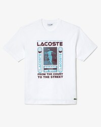 Camiseta Relaxed Fit com estampa de Ren&eacute; Lacoste