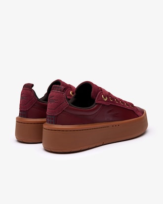 Tênis feminino Carnaby Platform em couro com colorblock