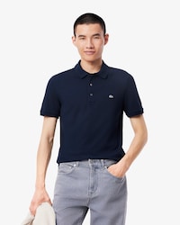Polo Slim Fit em Mini Piqu&eacute; Stretch